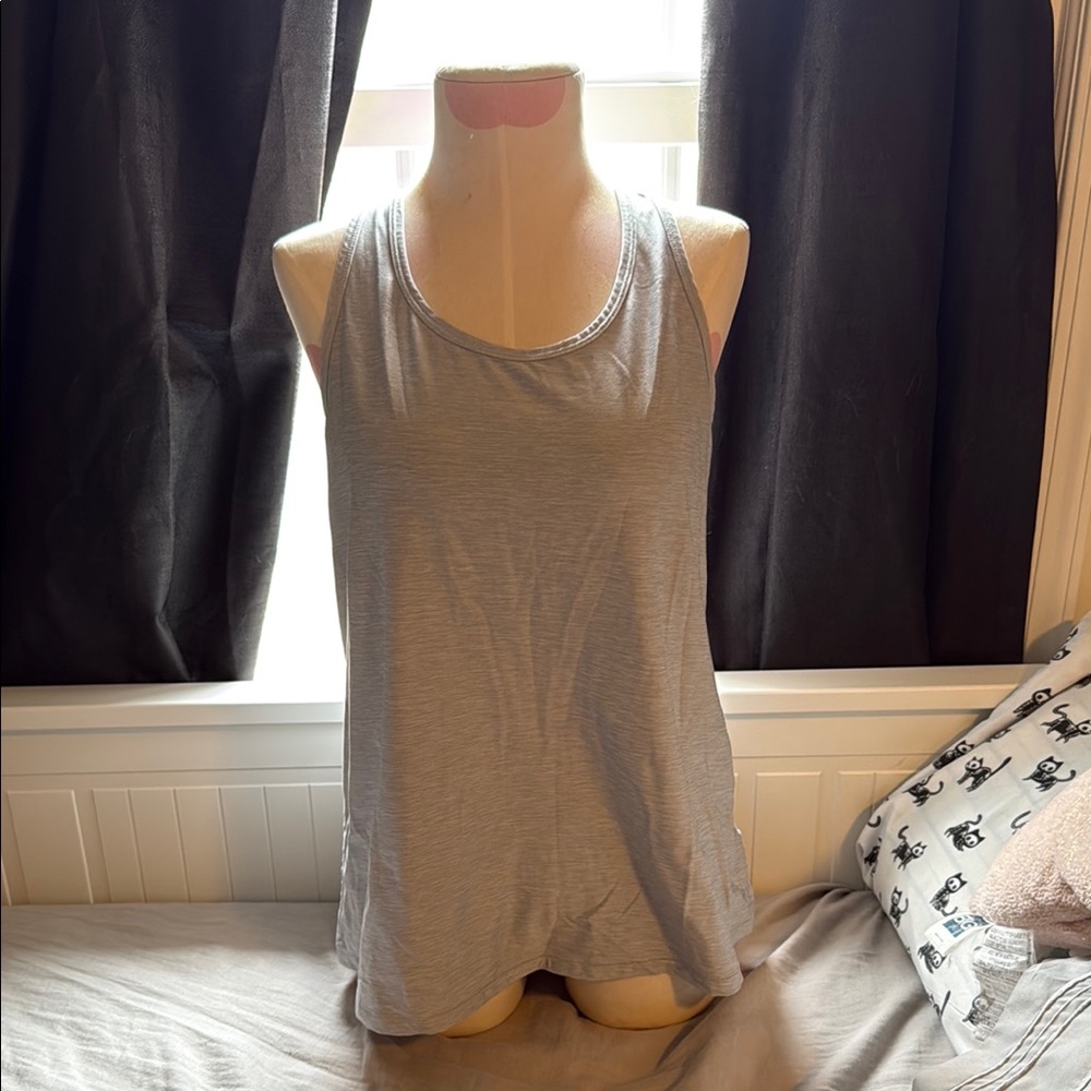 Gray Sleeveless workout Women's Top